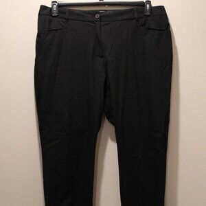 Talbots Black Curvy Trousers - Sz 18W